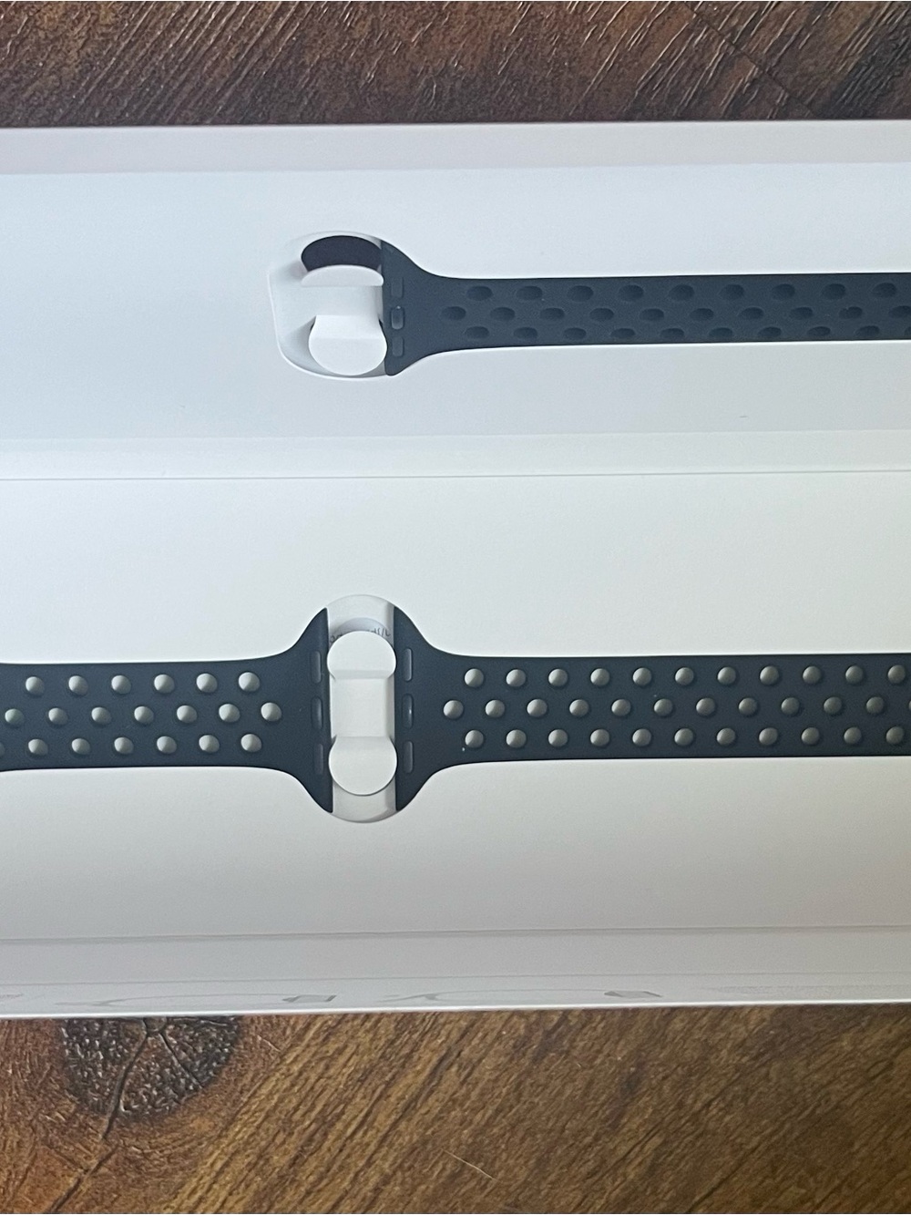 Nike Perforated Silicone Sport Watch Band - Black